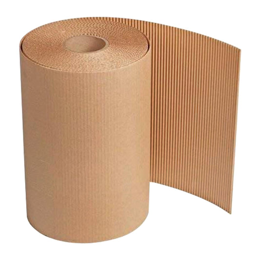 Wrightsellers Blueprint 2-Ply Corrugated Packaging Roll – Brown (150/120 GSM, 26 Inch × 5 Meter) | Heavy-Duty Cushioning & Packing Material