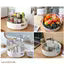 Wrightsellers Presents Multi-Purpose 360° Rotating Organizer Tray | Lazy Susan Revolving Tray for Kitchen, Spices, Cosmetics & Home Storage (White)