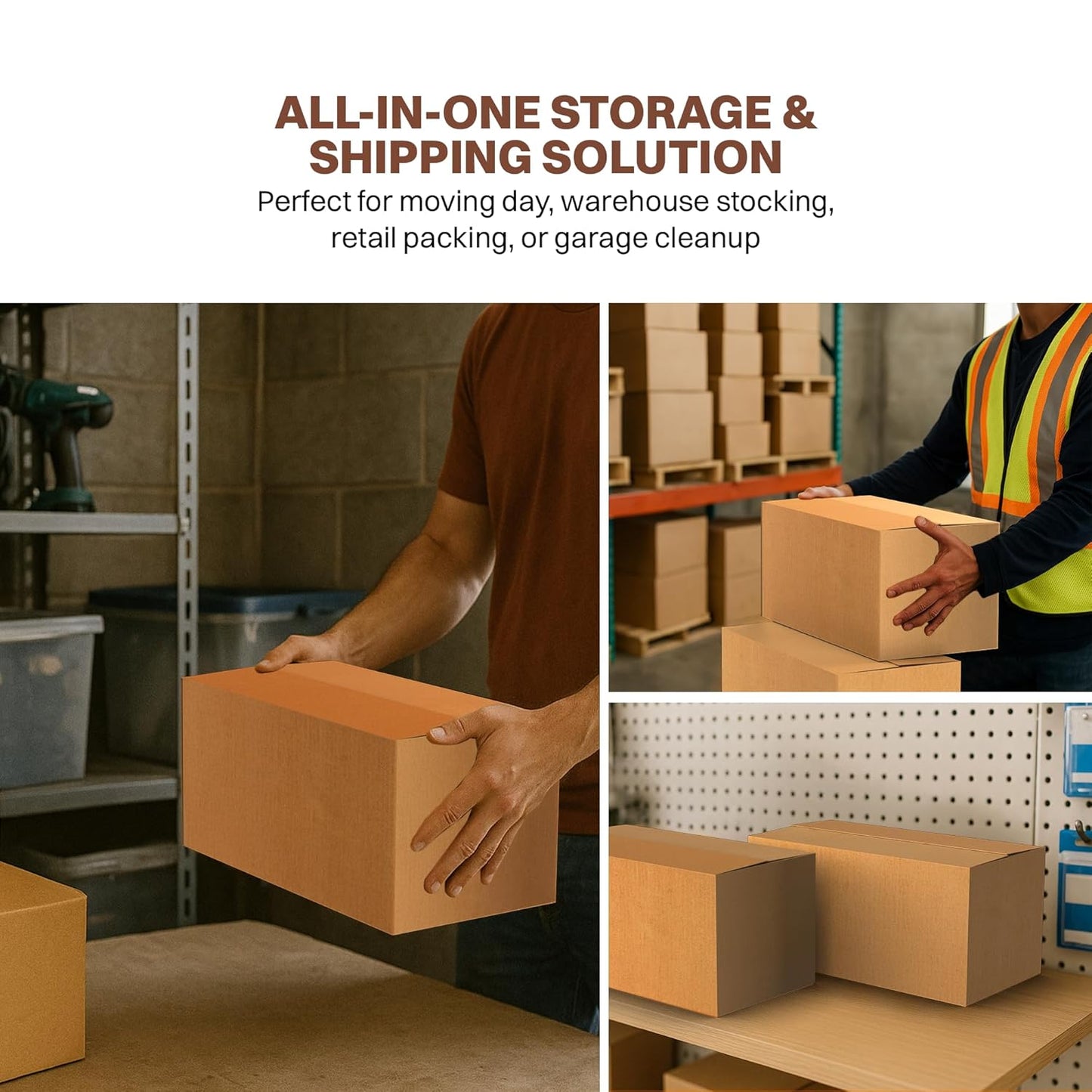 Wrightsellers 27x13x14 Corrugated Carton Box | 3-Ply Large Packing Box for Storage, Shipping & Moving | Recyclable & Eco-Friendly Packaging