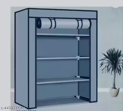 Wrightsellers Shoe Rack Multi Rack Stand – 4-Tier Plastic Shoe Organizer for Home, Office, Entryway, Bedroom, Dorm, Compact, Durable, Space-Saving, Easy Assembly, Lightweight, Portable, Clutter-Free, Multipurpose Footwear Storage Solution