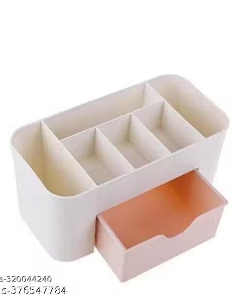 Wrightsellers Multi-Compartment Desk Organizer with Drawer | Stationery & Office Supplies Storage for Home, Office & Study Table (pack of 2)